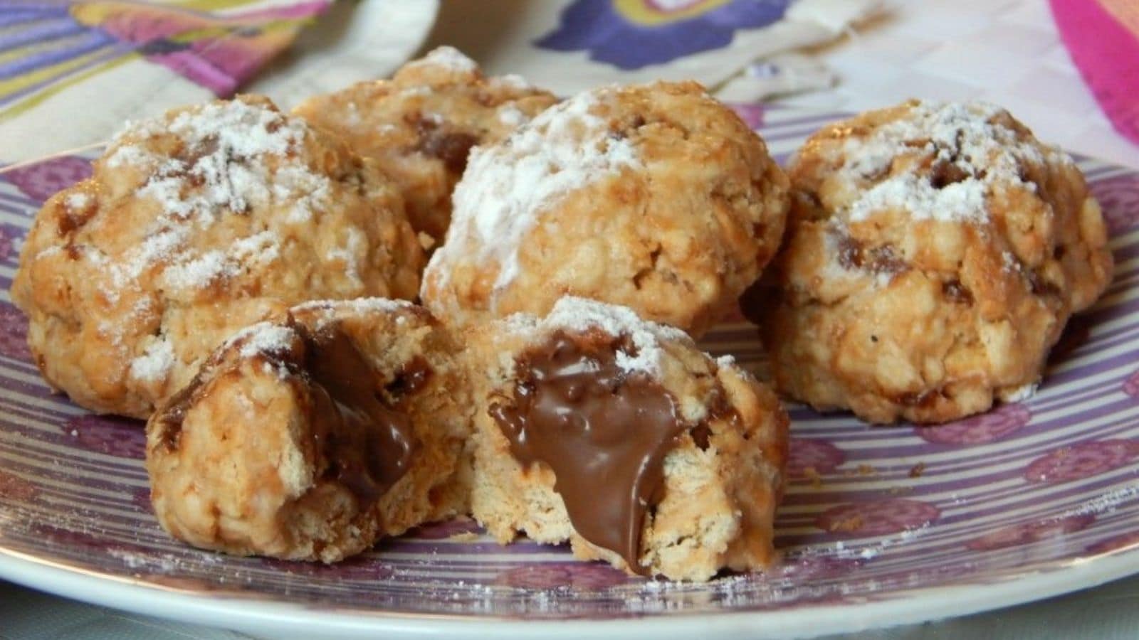 Biscuits sans cuisson au yaourt et Nutella