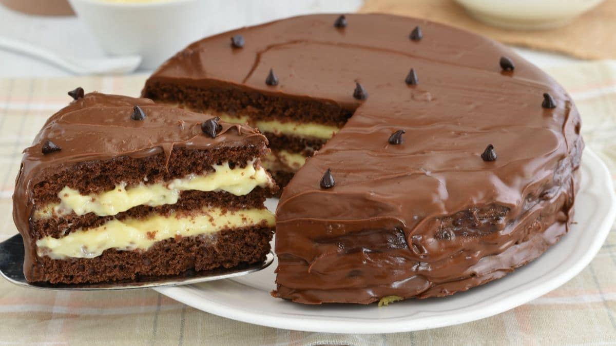 Gâteau au Nutella et crème pâtissière