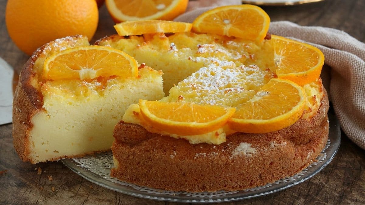 Gâteau soufflé orange et ricotta