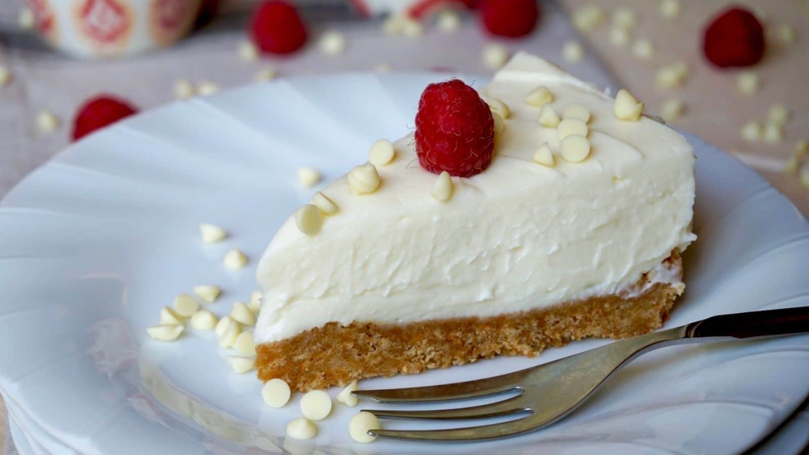 Gâteau au chocolat blanc sans cuisson