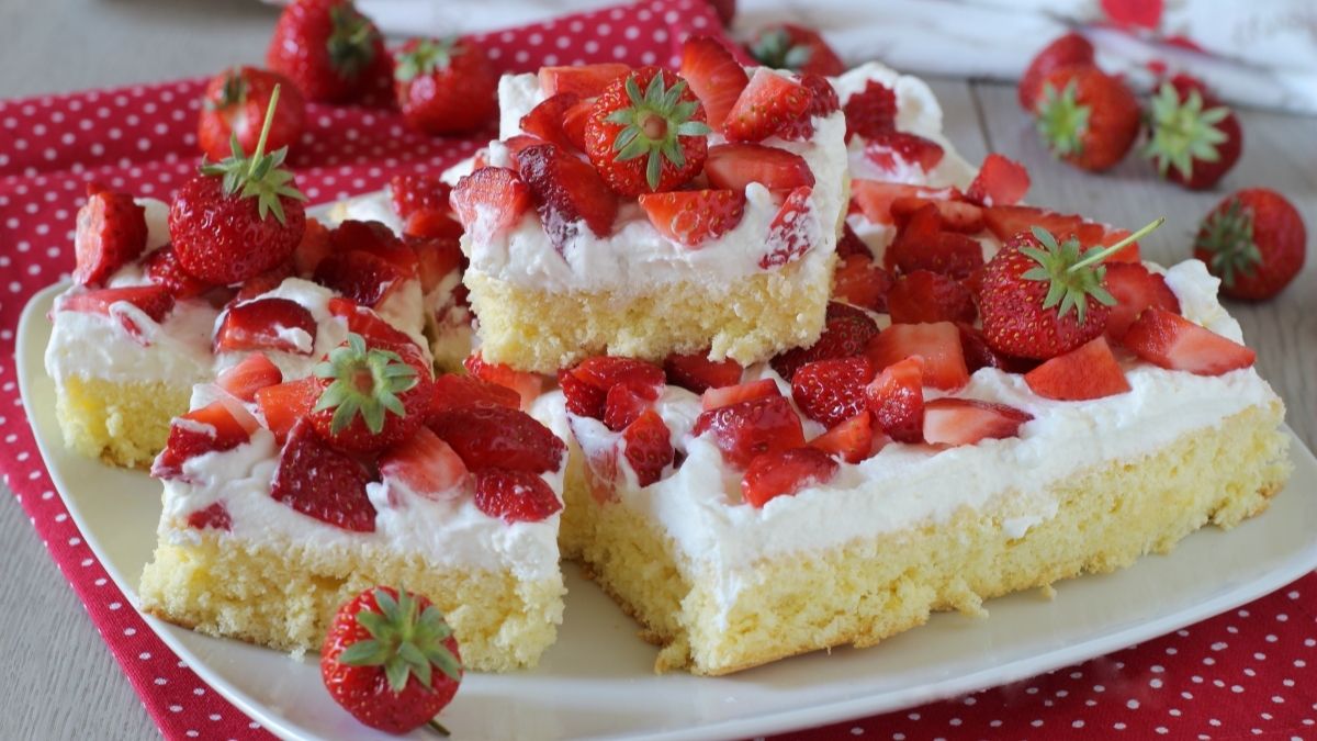 Gâteau fraises et chantilly