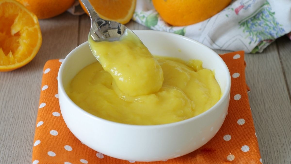 Crème à l'orange sans œufs ni lait
