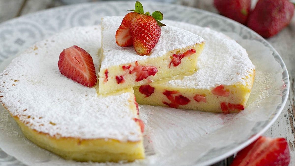 Gâteau à la ricotta et fraises
