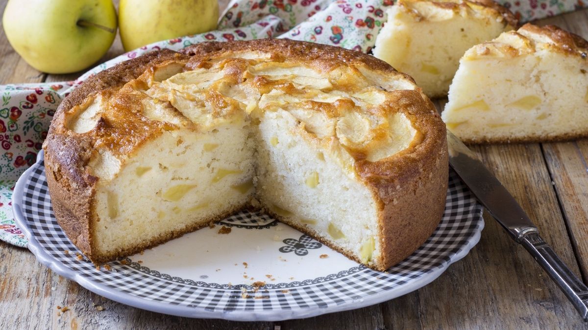 Gâteau aux pommes moelleux sans beurre