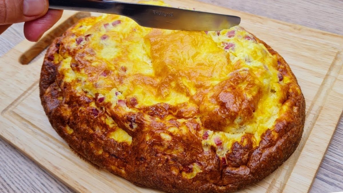 Omelette renversée au fromage