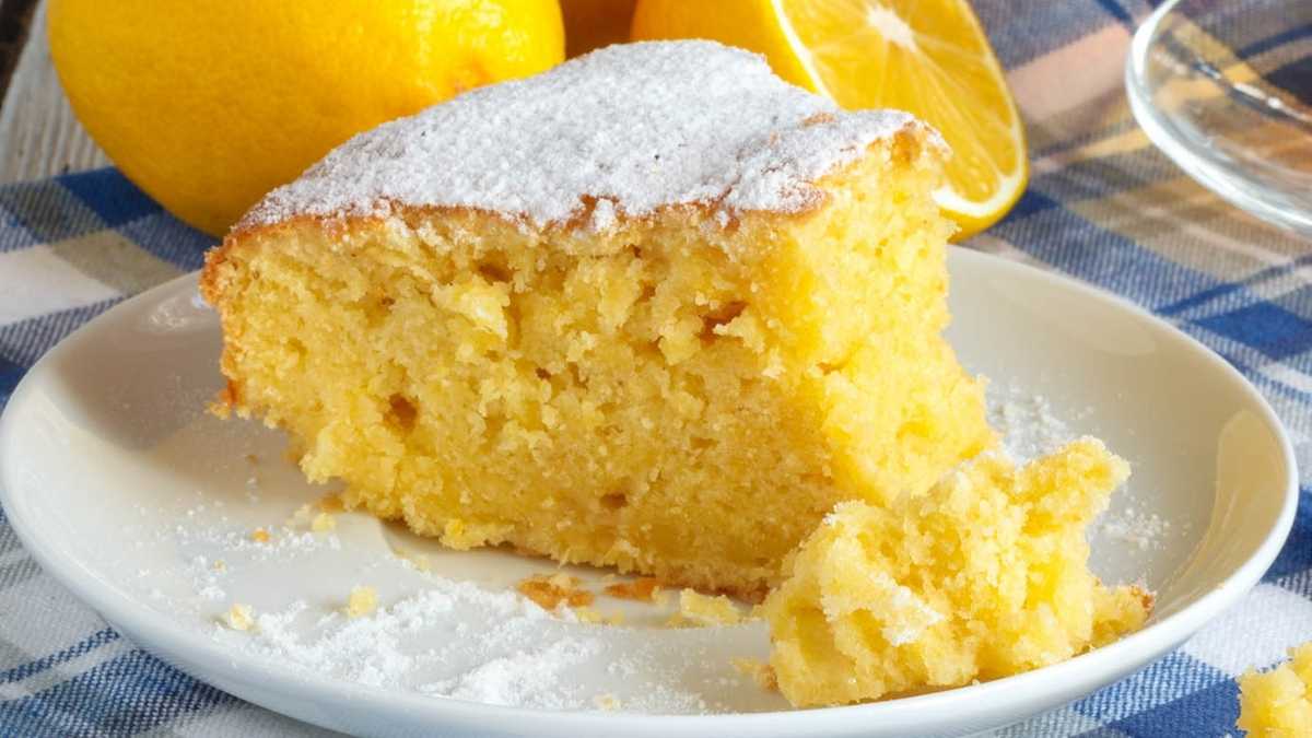 Gâteau au citron sans farine et sans beurre