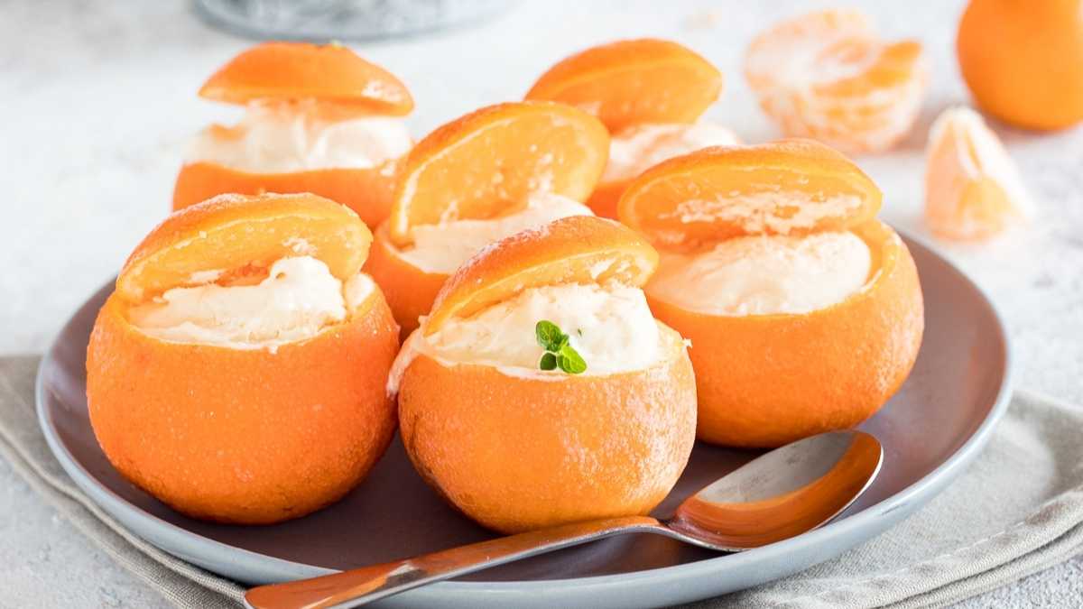 Mandarines à la crème de mascarpone