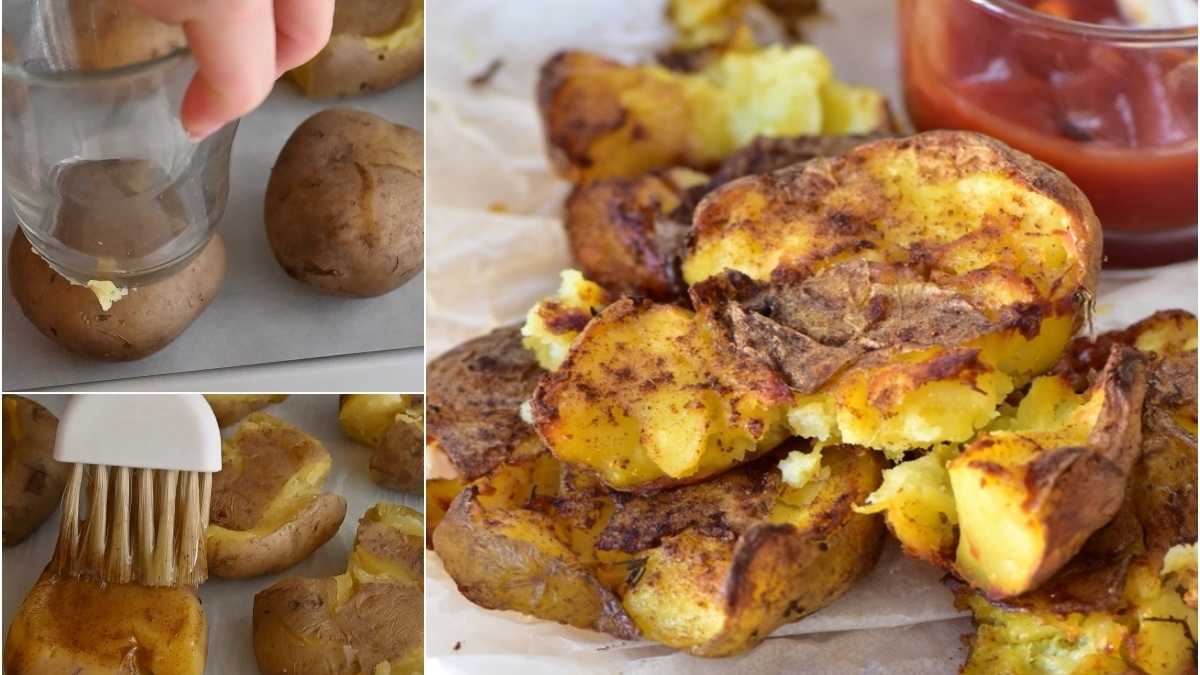 Pommes de terre écrasées croustillantes la recette appétissante d’accompagnement