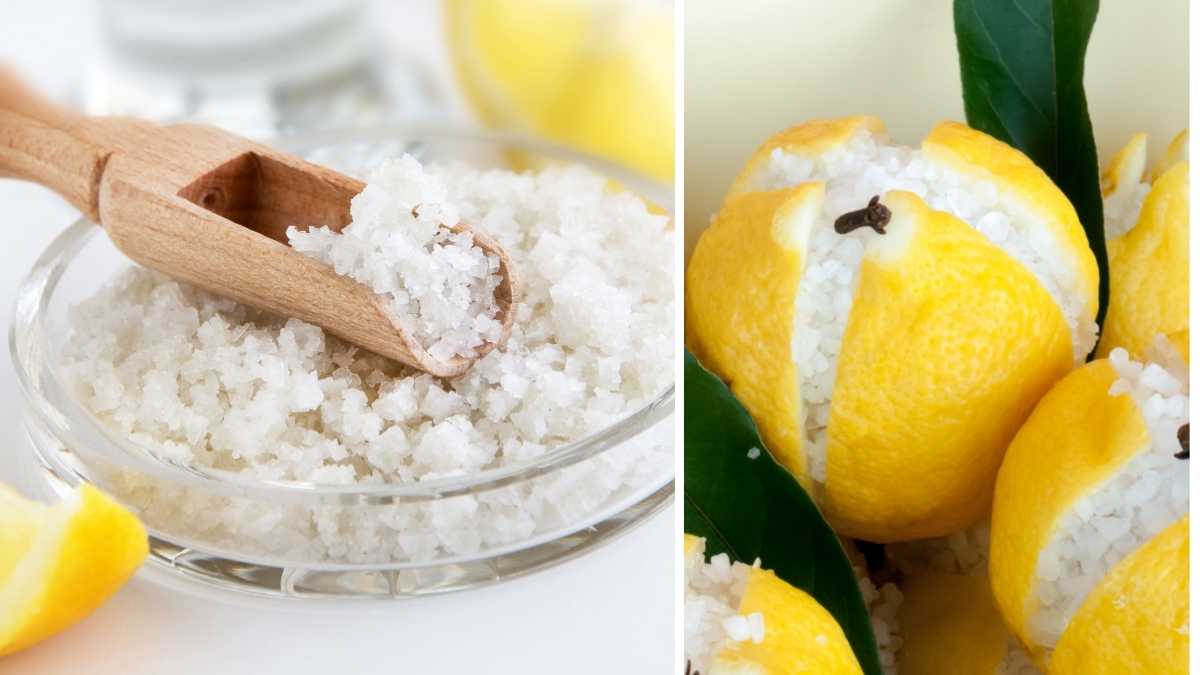 Coupez un citron et mettez-y du sel