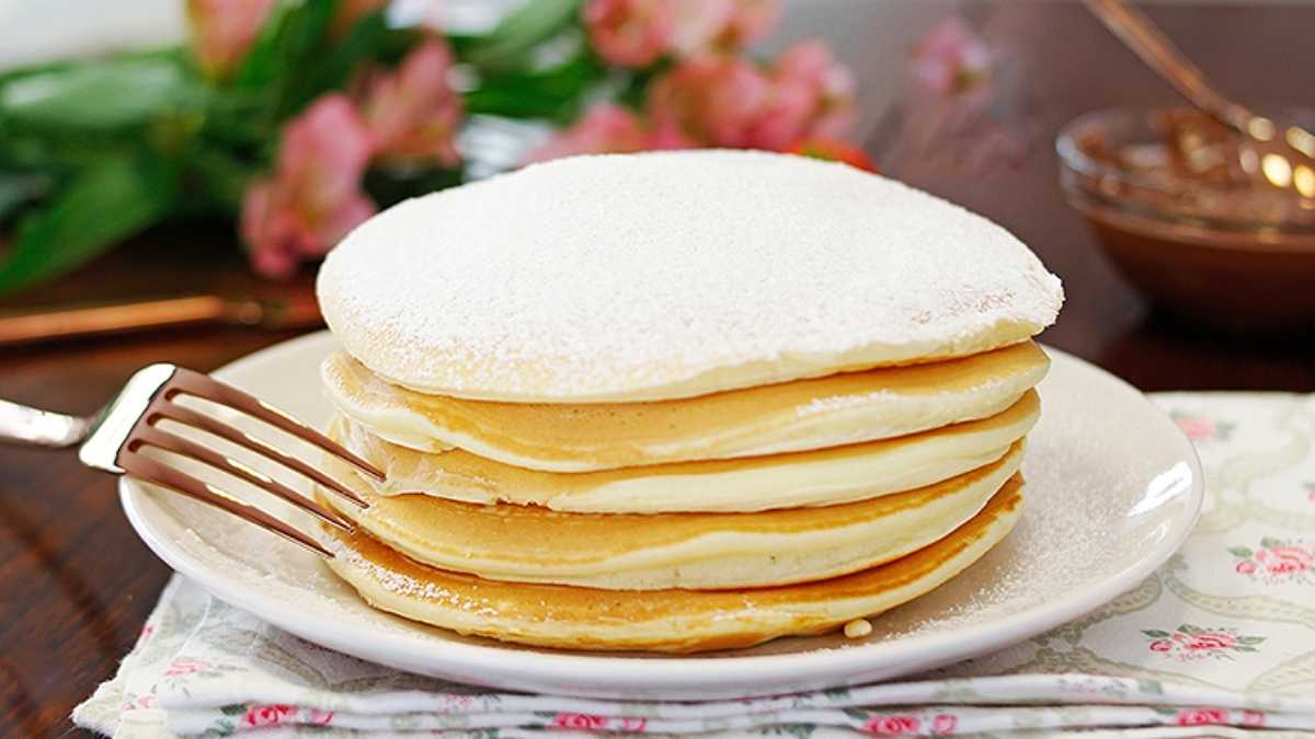 Pancakes délicieux et sans beurre en 5 minutes