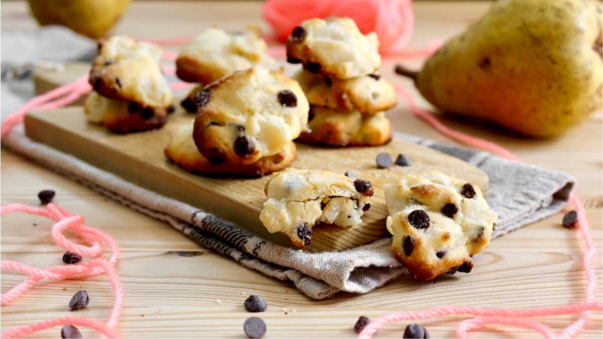 Cookies poires et chocolat