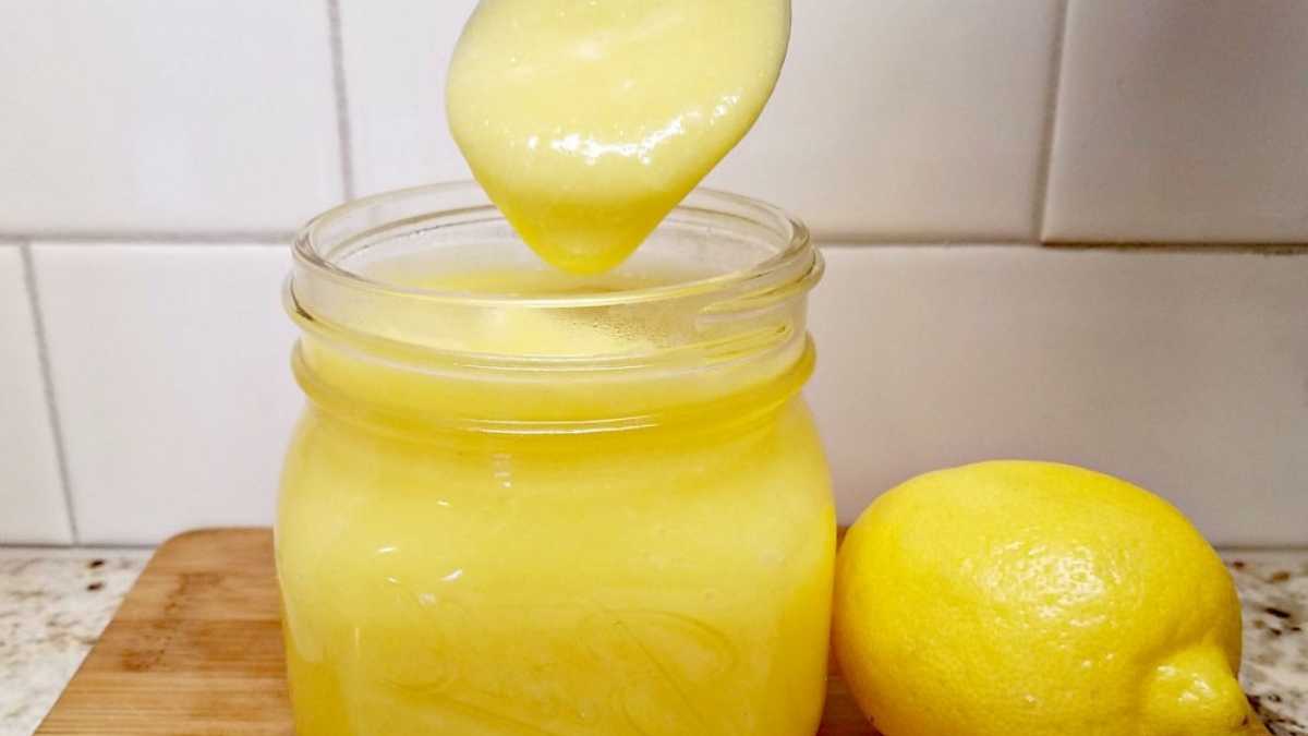 Crème au citron sans œufs sans lait et sans farine