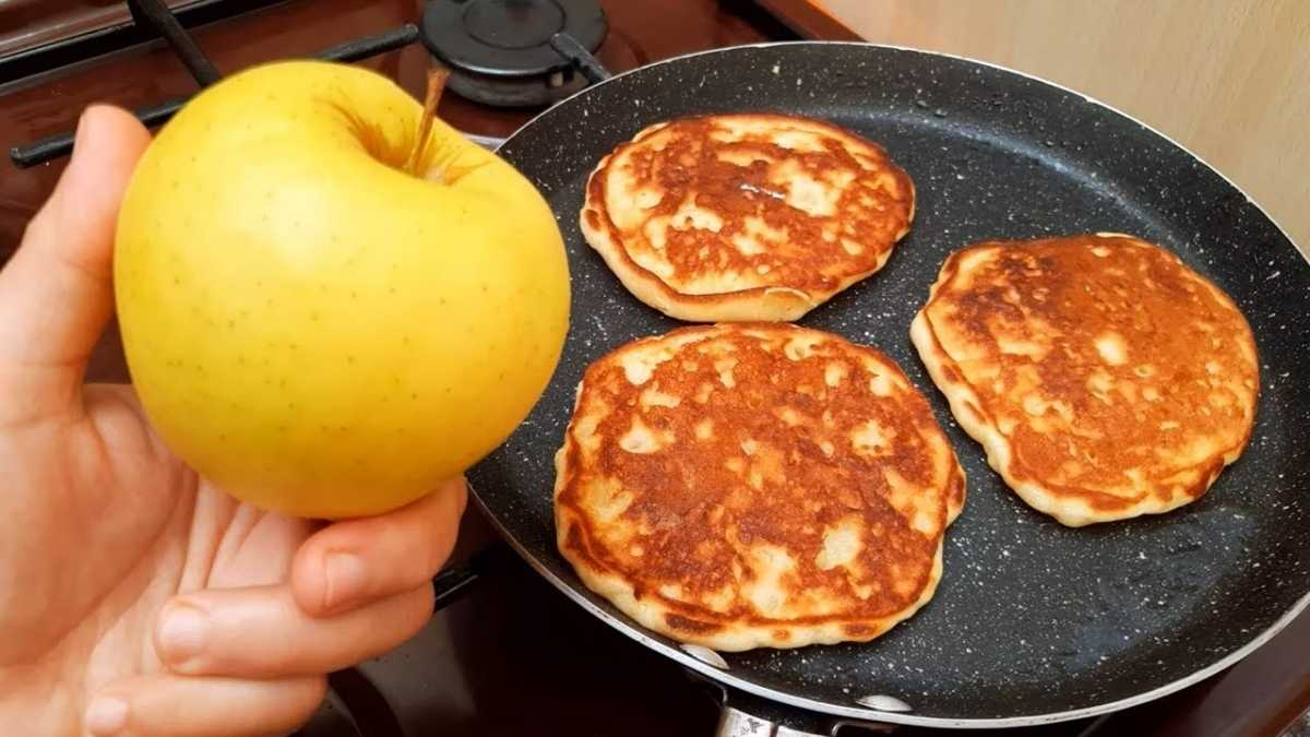 pancakes aux pommes rapides