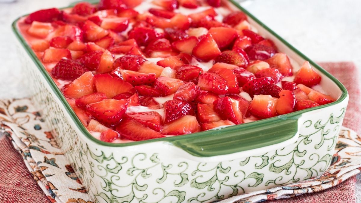 dessert au mascarpone, yaourt et fraises