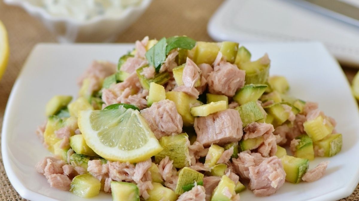 Salade de courgettes au thon – recette fraiche et légère