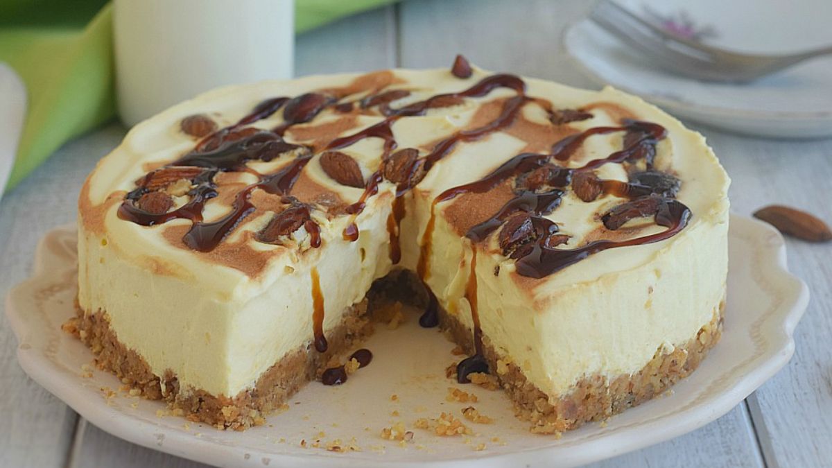 Cheesecake aux amandes caramélisées – recette cheesecake gourmande