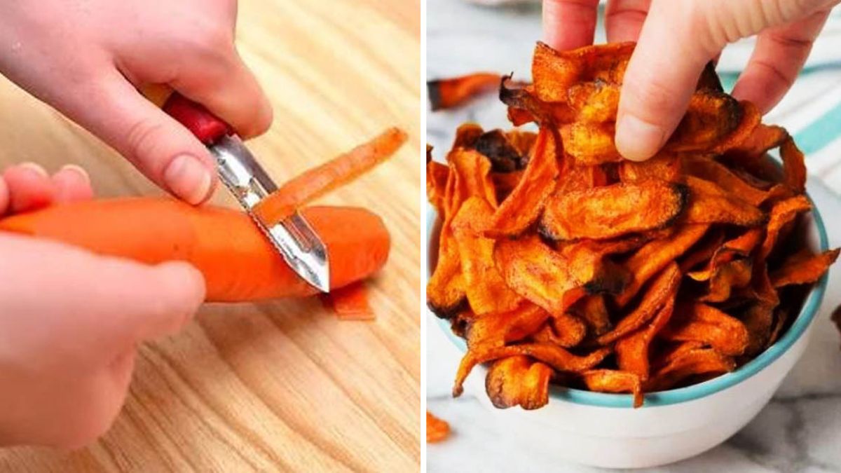 chips de carottes au four