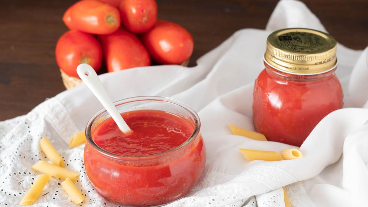 purée de tomates maison