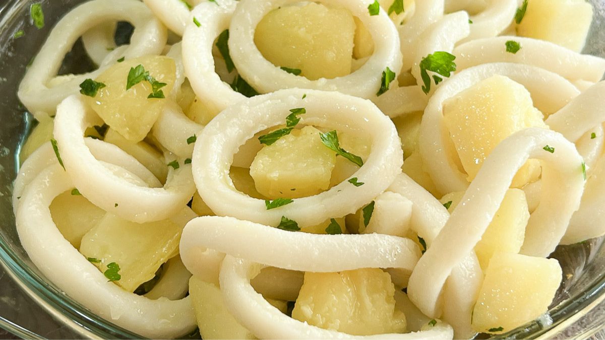 salade de calamars aux pommes de terre