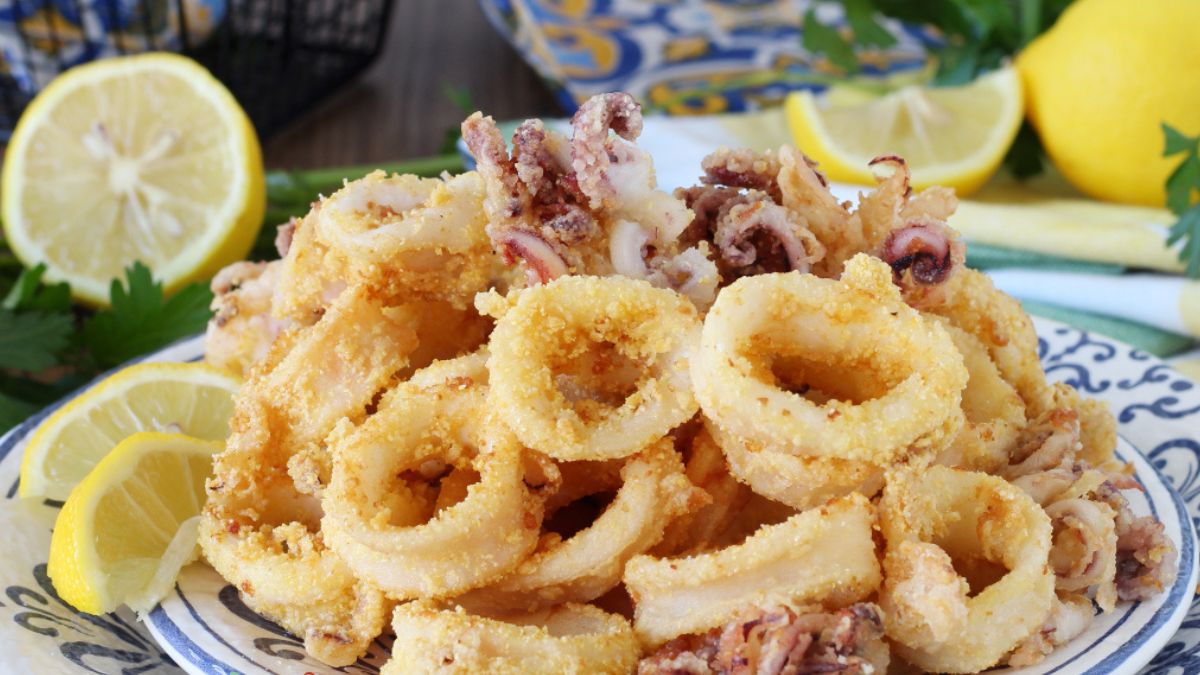 calamars frits croustillants