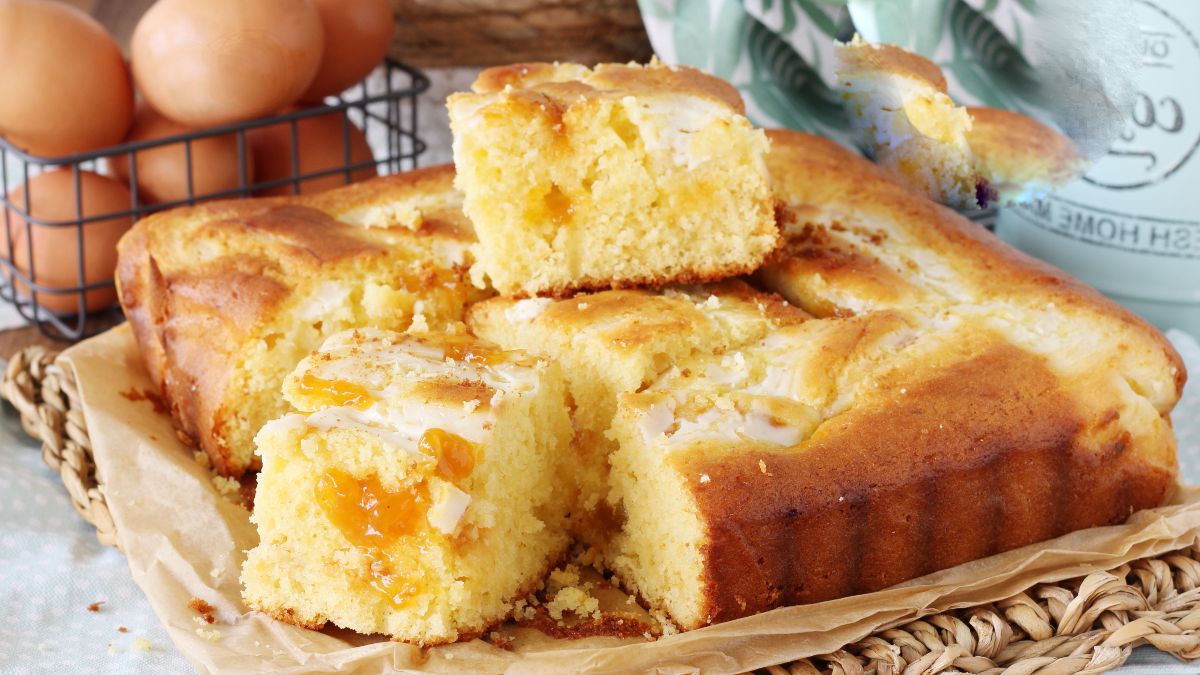 Gâteau yaourt à la confiture d’abricot – recette facile et inratable