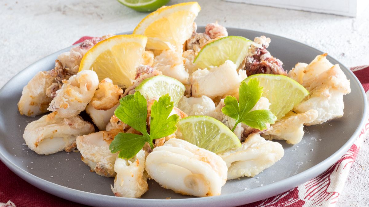 Calamars frits au four – recette facile