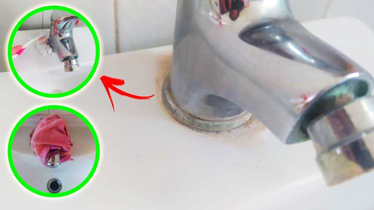 Comment retirer les traces autour des robinets du lavabo grâce à cette méthode ?