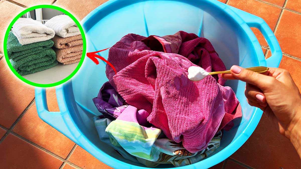 Mettez vos vieilles serviettes dans une bassine et utilisez cette méthode