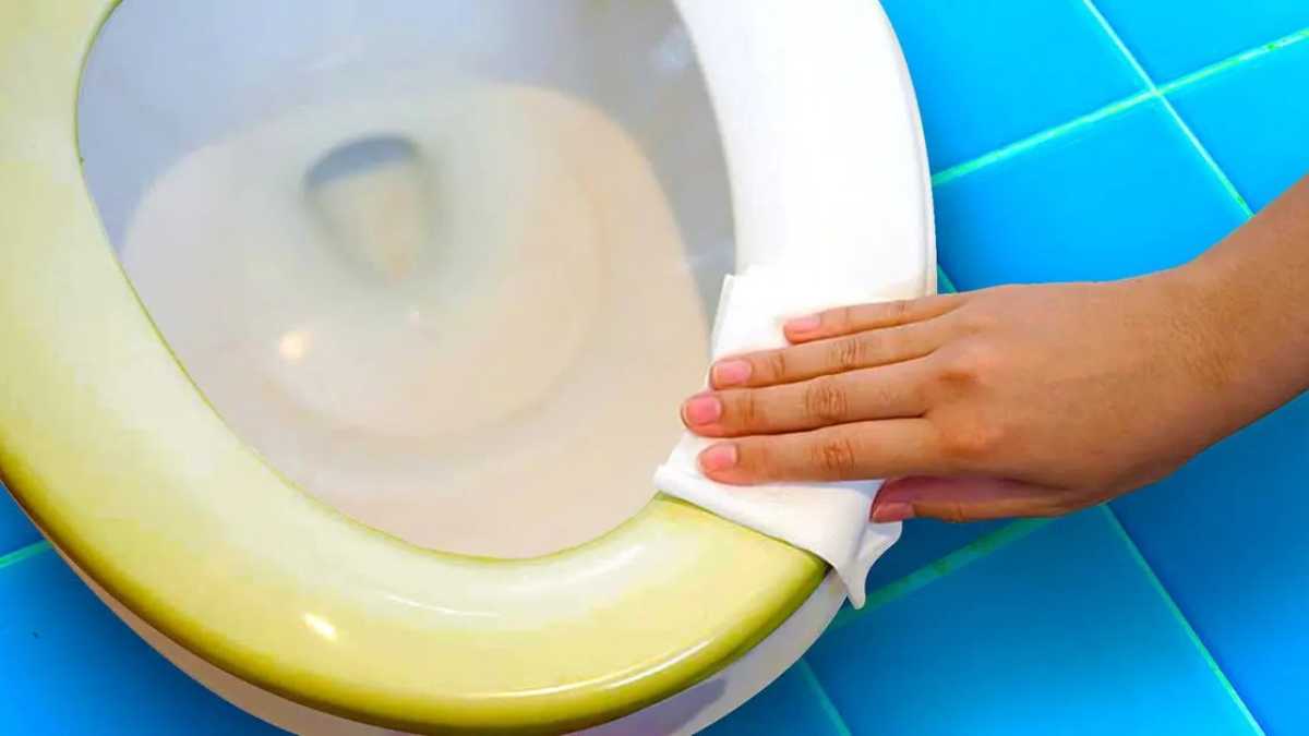 Rendez votre cuvette de WC jaunie blanche et brillante en utilisant seulement 2 ingrédients