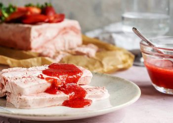 semifreddo aux fraises maison